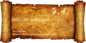 Hódi Adelina névjegykártya